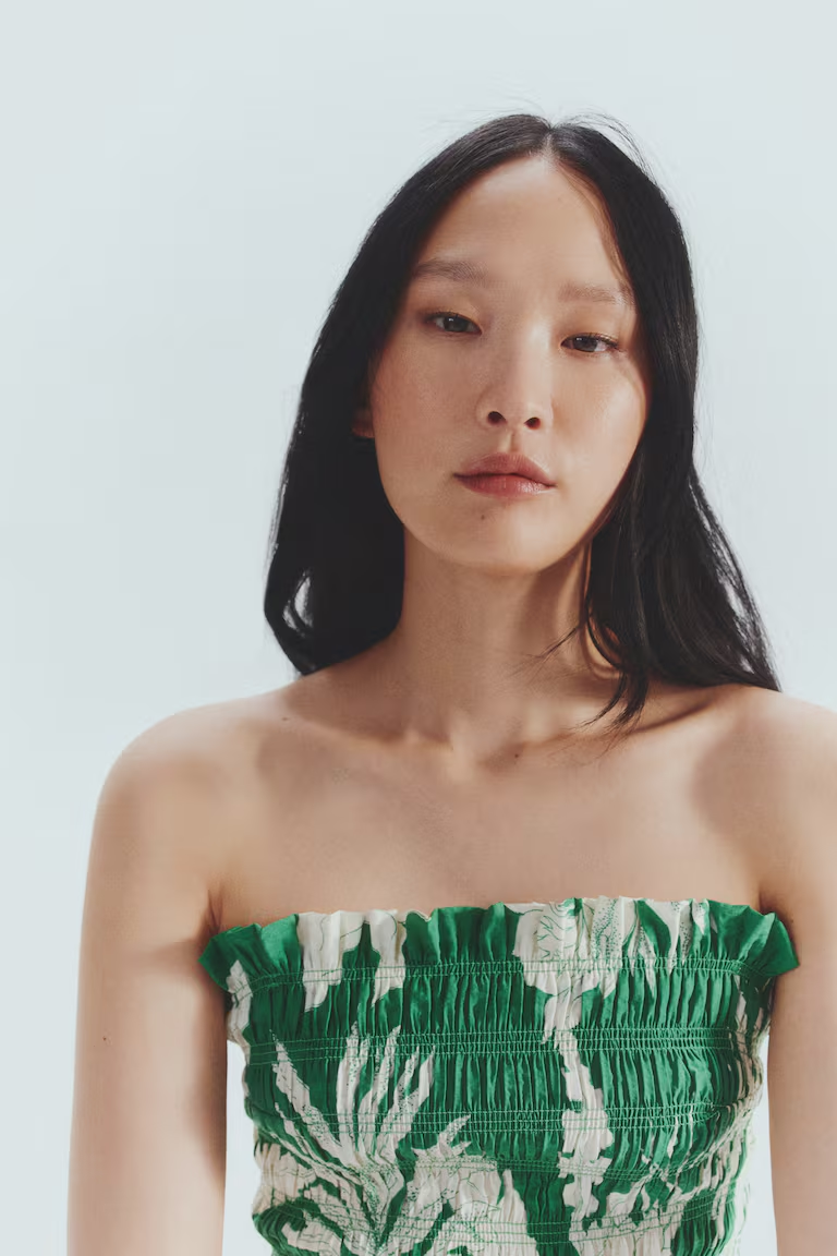 Pleated Strappy Dress